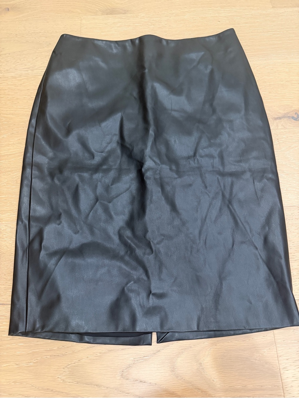Theory Faux Leather Black  Pencil Skirt - Women's Size 10